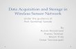 Data acquisition and storage in Wireless Sensor Network