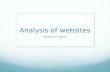 Analysis of websites