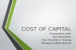 Cost of capital from Our Perspective