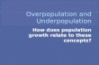 Overpopulation and underpopulation
