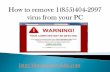 How to Uninstall 1(855)404-2997 from PC Efficiently