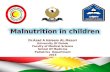 Malnutrition in children