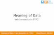 Meaning of Data - Web Semantics in TYPO3