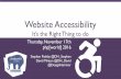 Website Accessibility: It’s the Right Thing to do