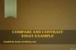Compare and contrast essay example
