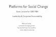 Platforms for Social Change & Collaborative Leadership