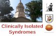 clinically isolated syndromes