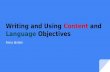 Writing and Using Content and Language Objectives