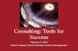 Consulting: Tools for Success February 5, 2001