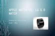 Apple watch vs. LG G R watch