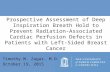 Prospective Assessment of Deep Inspiration Breath Hold to Prevent Radiation-Induced Cardiac Perfusion Defects in Left-Sided Breast Cancer