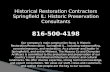 Historical Restoration Contractors Springfield IL: Historic Preservation Consultants