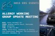 REG Allergy Working Group Meeting