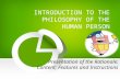 Introduction to the philosophy of the human person