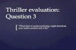 Thriller evaluation q3