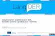 Karolina Grodecka – Adapt and publish OER. Legal and practical perspectives