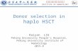 donor selection in Haplo Transplant