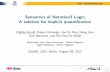 RuleML 2015: Semantics of Notation3 Logic: A Solution for Implicit Quantification