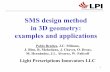 SMS design method in 3D geometry: examples and applications