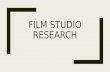 Film studio research #