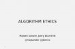 How are your morals? Ethics in algorithms and IoT