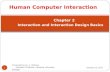Human Computer Interaction Chapter 2  Interaction and Interaction Design Basics - Dr. J. VijiPriya