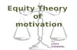 Equity theory of motivation