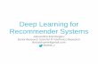 Deep Learning for Recommender Systems  - Budapest RecSys Meetup