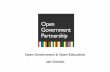 Open Government & Open Education