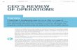 CEO's REviEw Of OPERATiOns