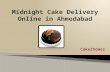 Midnight cake delivery online in ahmedabad