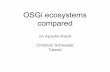 OSGi ecosystems compared on Apache Karaf - Christian Schneider