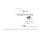 Python Assignment Statement and Types - Python assignment help