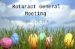CSUMB Rotaract General Meeting: 03/28/2016