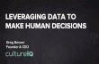 Culture Summit 2016 - The What, Why, and How of Using Data to Make Human Decisions with Greg Besner, CEO of CultureIQ