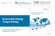 IRENA - Setting Renewable Energy Targets
