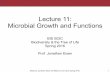 BiS2C: Lecture 11: Microbial Growth and Functions