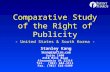 Comparative study of the right of publicity