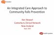 Ken Stewart - Canterbury District Health Board, Christchurch - Capturing the Integrated Health System Benefits of Community Falls Prevention in Older People