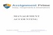 Management Accounting Sample - Assignment Prime Australia