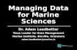 Managing data for marine sciences