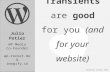 Transients are good for you - WordCamp London 2016