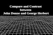 Compare & Contrast between John Donne & George Herbert