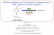Hydrodeoxygenation-supported metal catalyst-lignin-aromatic monomers- A.K.Deepa-Paresh Dhepe