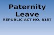 Paternity leave