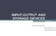 INPUT,OUTPUT AND STORAGE DEVICES