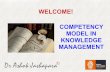 Jashapara RKM-2016 - Competency model in knowledge management