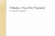Tillbaka i hua hin thailand av ingemar pongratz
