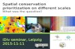 Spatial conservation prioritization on different scales: What was the question?