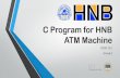 C program for hnb atm machine   original - updated - [pys]